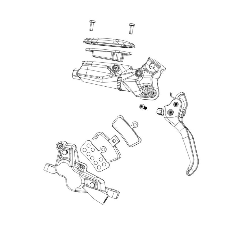 Avid Spare - Disc Brake Spare Discrete Bar Clamp Black Lever (StainlessSteel Bolt T25)-Guide ULT/RSC/RS/RE/RLevel ULT/TLM/TL Code RSC/R DB5 ELI XIR 9/7/CR MAG/X0/ XX, Qty 1