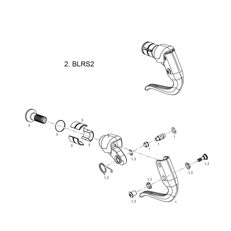 Sram Spare - Brake Lever Hardware Kit TT TT500, TT900 Qty1