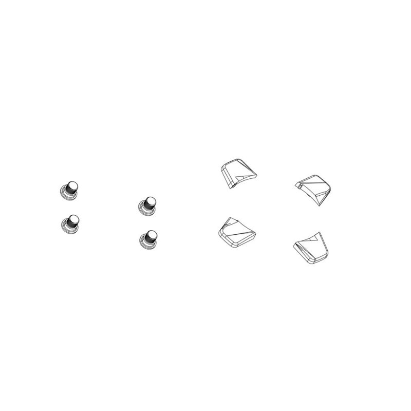 Truvativ Spare - Crank Chainring Bolt Kit 4-Arm Single No Guard Steel Black