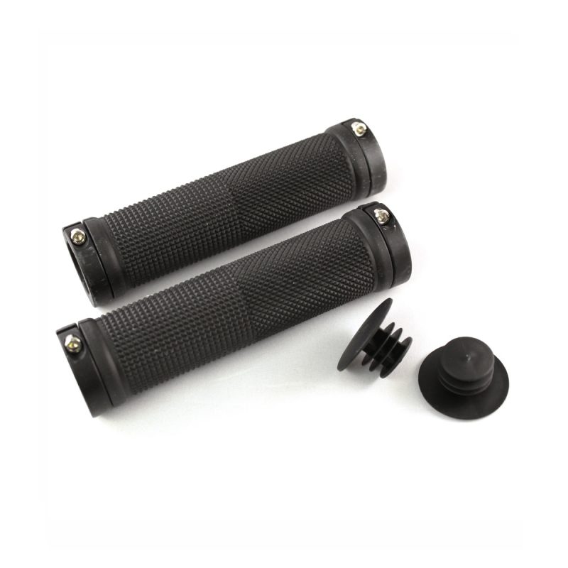 Clarks Vice Lock-On Handlebar Grip Black with Black Anodised End