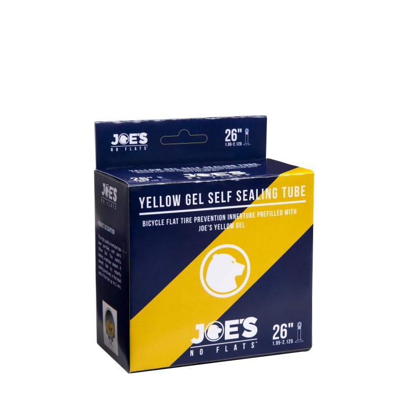 Joe's No Flats Commuter Yellow Gel Self Sealing Tube (26 x 1.90 - 2.35 Presta Valve)