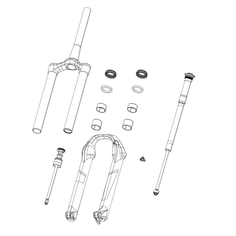 Fork Spring Debonair Shaft - (Includes Air Shaft And Retaining Ring) 32mm - SID B4 (2020)