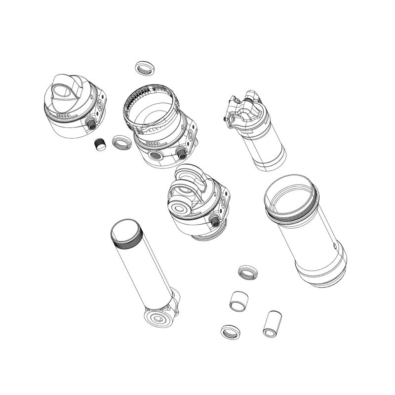 SRAM Rear Shock Tune Assembly (Inlcludes Shims For Rebound Tune Configurations) - Deluxe Coil B1