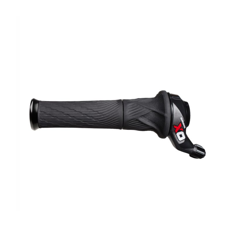 SRAM X0 Shifter - Grip Shift - 2 Speed Front -Inc. Lock-On Grip Red