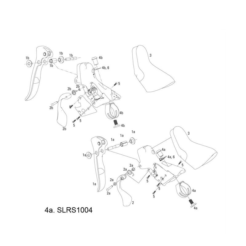 Sram Spare - Shifter Brake Clamp Kit 2007-2008 Rival/Force, Pair