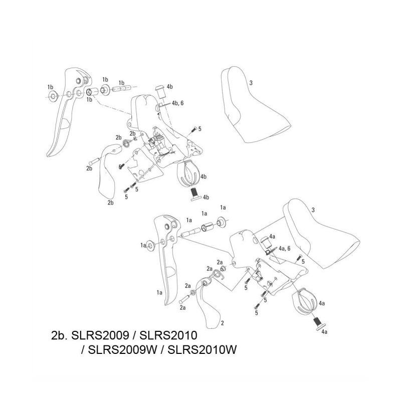 Sram Spare - Shifter Lever Assembly Kit 2009-2011 Apex/Rival, Left