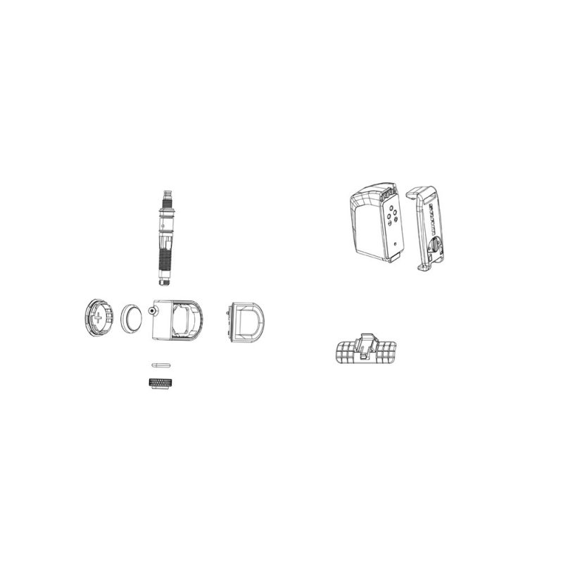 Clamp For Multiclics, Left And Right, Includes Bolts (Compatible With 24.0 Base Bar And DB S900 Aero HRD Interface)