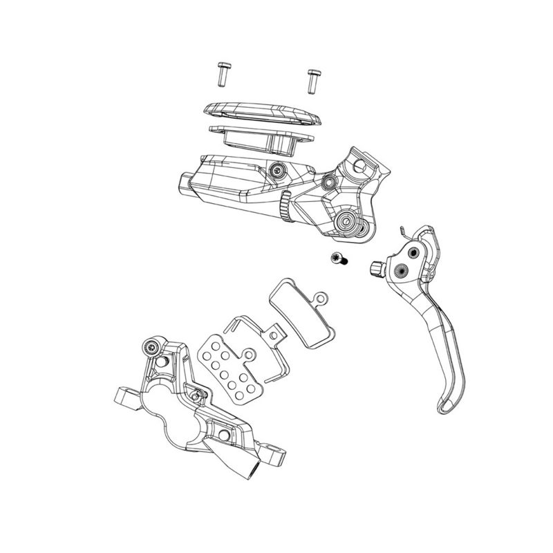 SRAM Spare - Disc Brake Caliper Assembly - (Assembled, No Hose) - G2 Ult (A2)