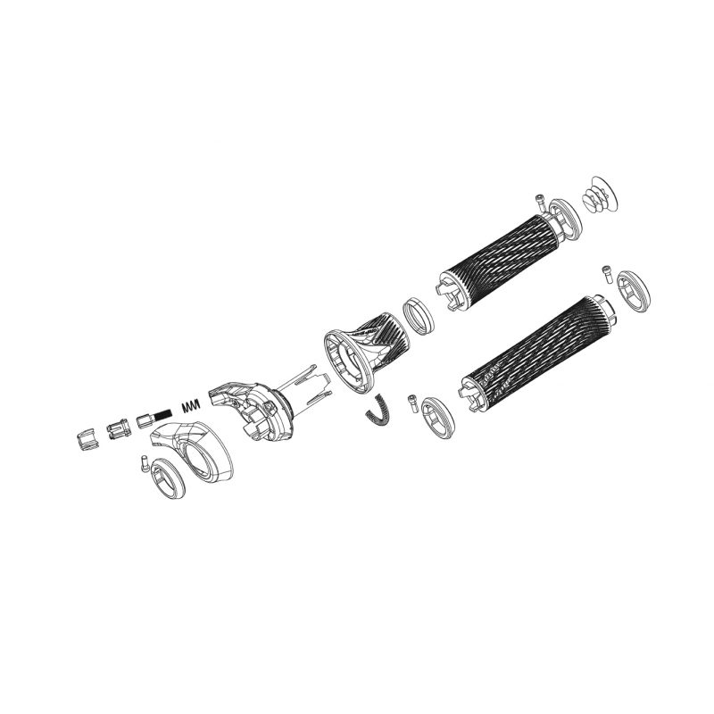 Sram Spare - Twist Shifter Grip Shift Cover/Clamp Kit XX1 Eagle Black, Right Qty 1