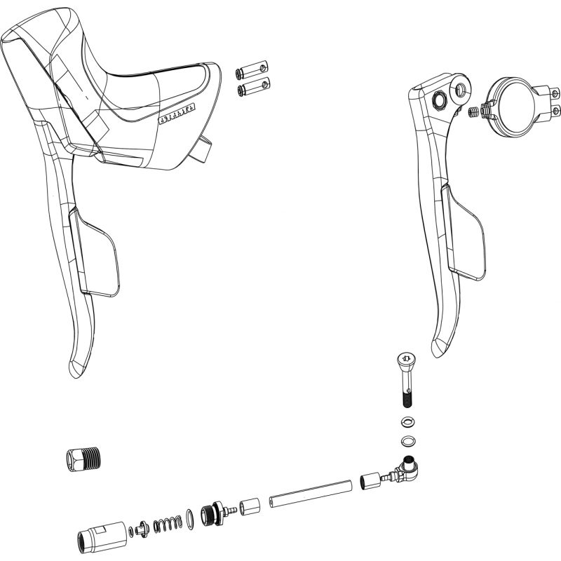 Sram Spare - ED Brake Lever Assembly (Paddle And Elec Pod) Apex ETAP AXS Disc Right