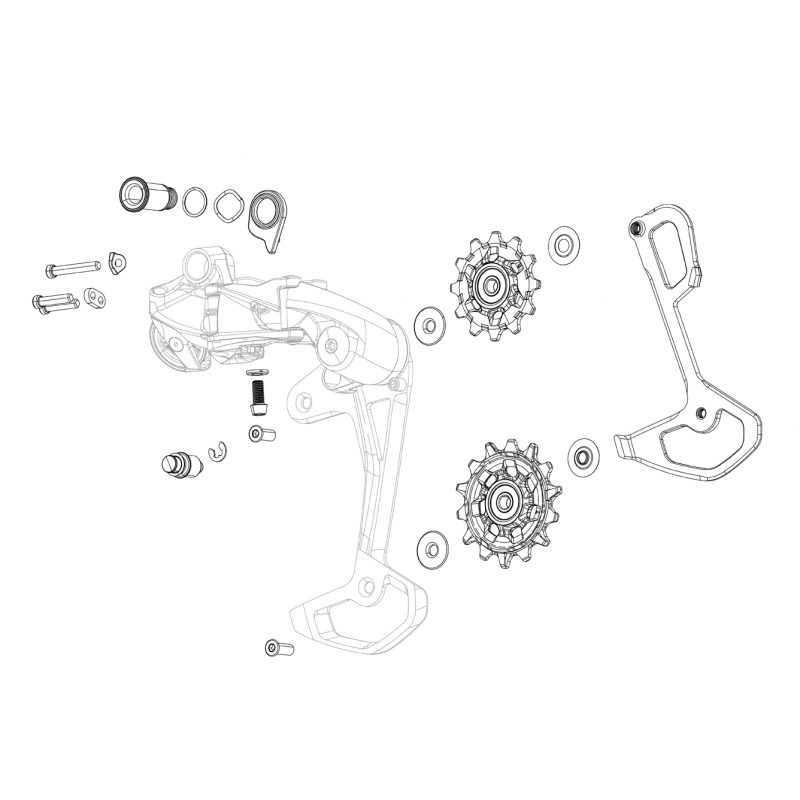 SRAM Spare - Rear Derailleur Inner Cage Apex Xplr AXS Including Screws