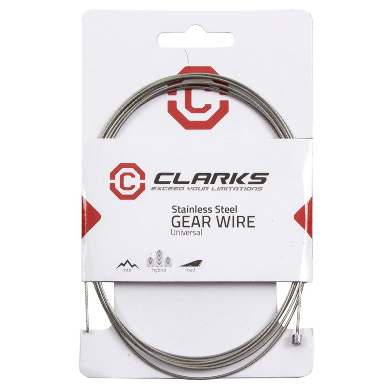Clarks Universal S/S Tube Nipple Inner Gear Wire W1.1 x L2275mm Fits All Major Systems