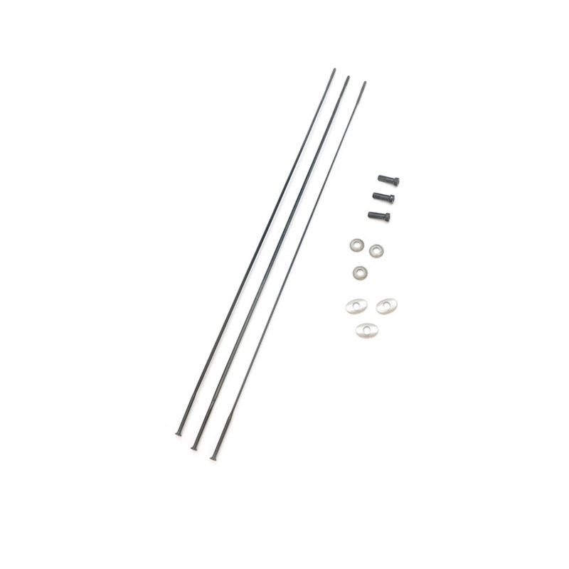 Zipp Spokes & Nipples & Washers CX Ray Straight-Pull External Hex Secure Lock Black Oxide 184mm (3 pcs)