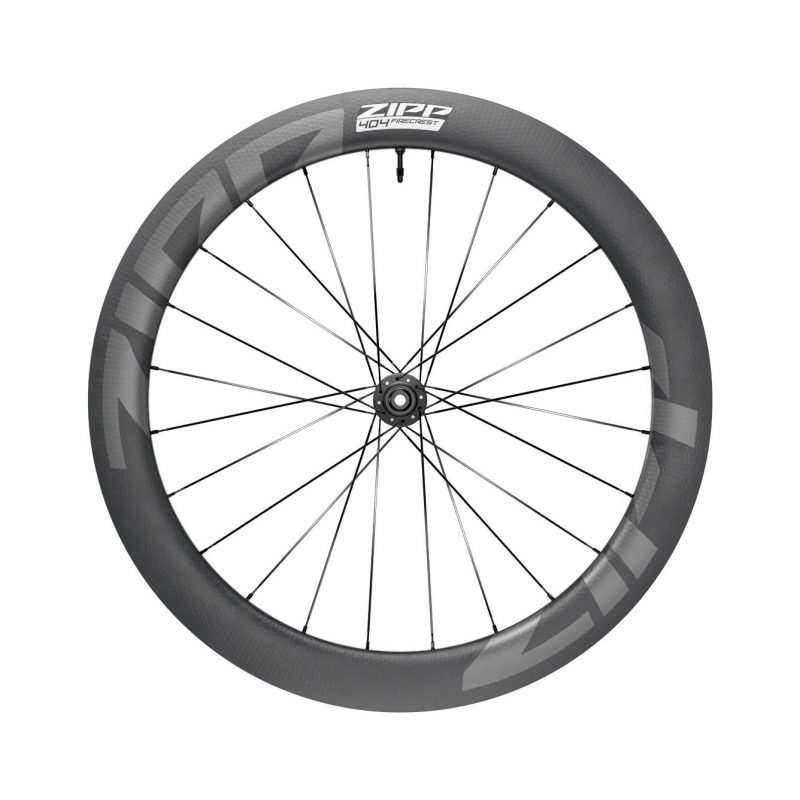 Zipp Wheel - 404 Firecrest Carbon Tubeless Disc Brake Center Locking 700c Front 24Spokes 12x100mm Standard Graphic B1