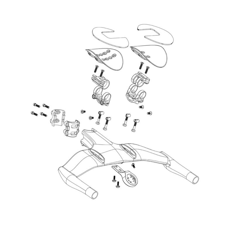 Zipp Spare - Handlebar Vuka Aero C1 Tower Bolt Kit (4X35mm Including Nuts)