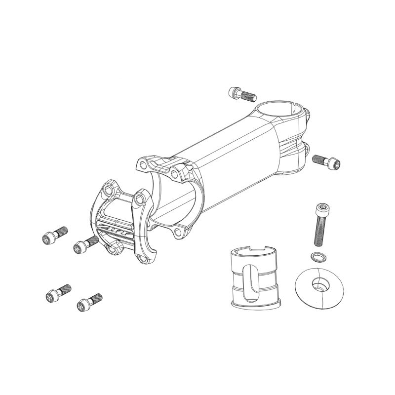 Zipp Spare - Combo Mount For Action Camera And Frontlight For Zipp Quickview Integrated Road Computer Mount (Including Bolts)